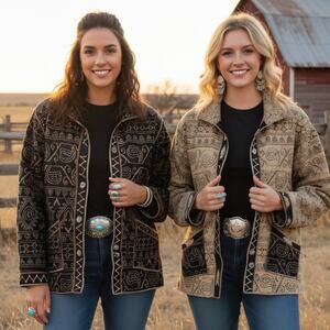 Shamask Reversible Barn Jacket Style | Oversized sz Small | Artisan Western